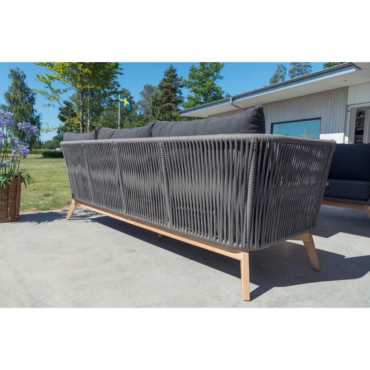 Himmelsnäs Utesoffa 3-Sits Grå