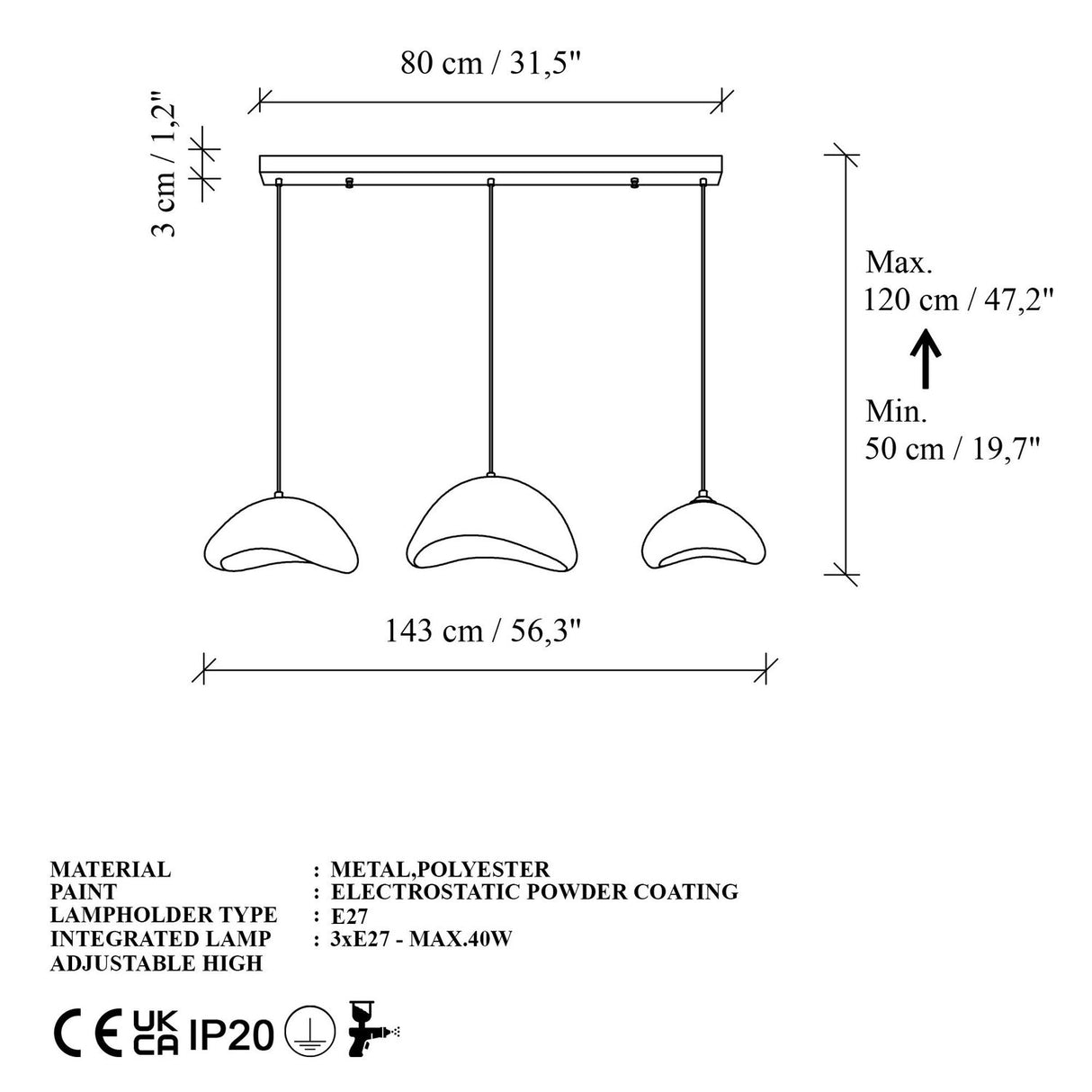 Apia Set Tak (21 x 30 x 16 cm) Krona
