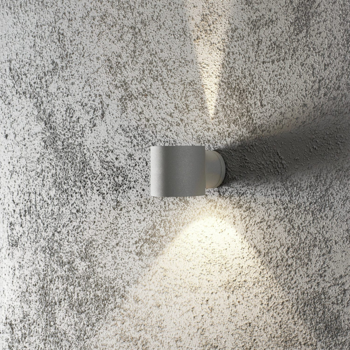 Modena G9 Rund Vägglampa Ute Grå