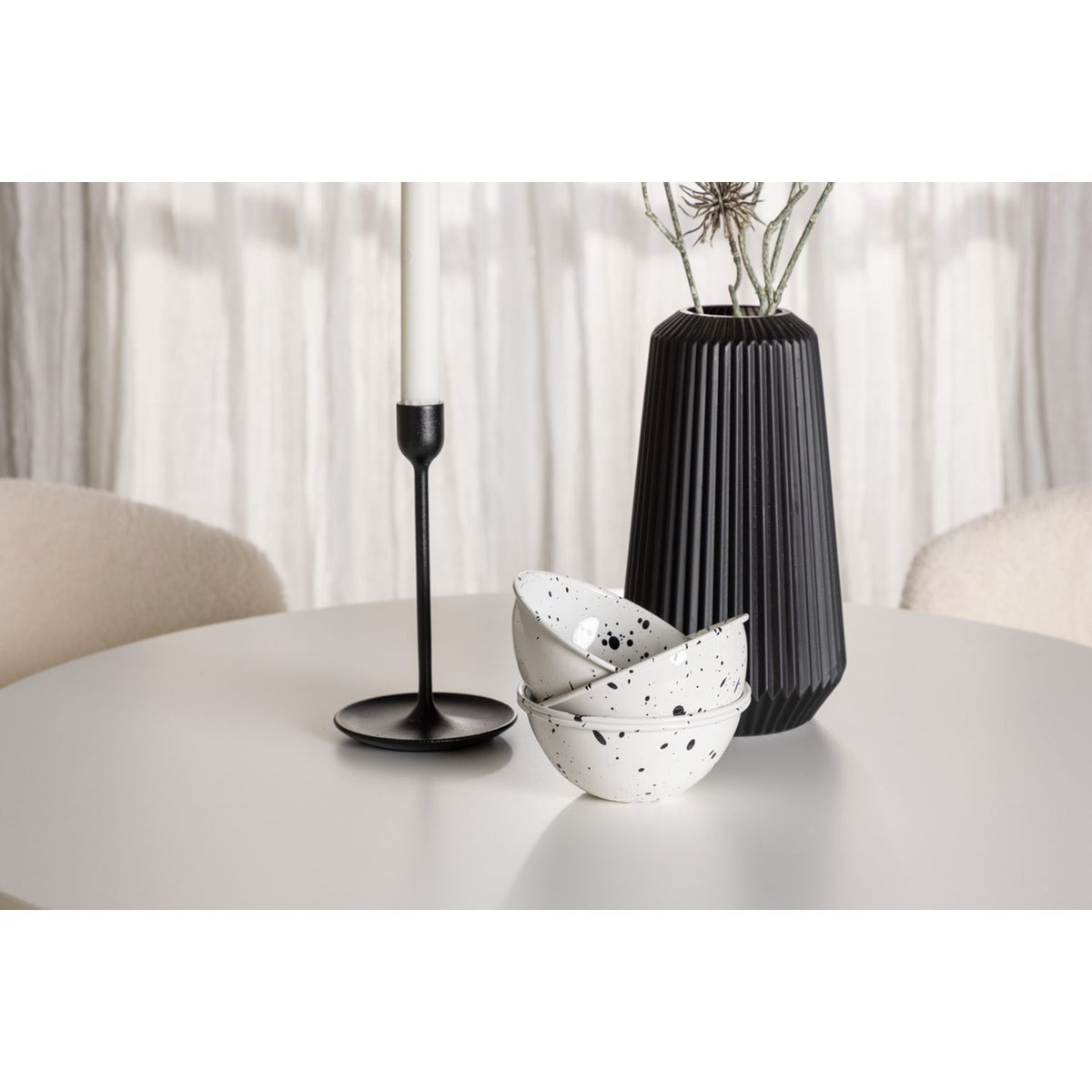 Hamden, Chico Rund matgrupp Vit, Vit, ⌀80