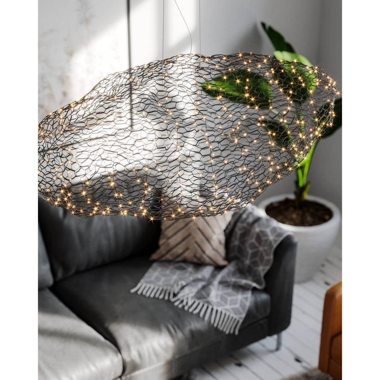 Hayden Taklampa 115 cm Svart matt