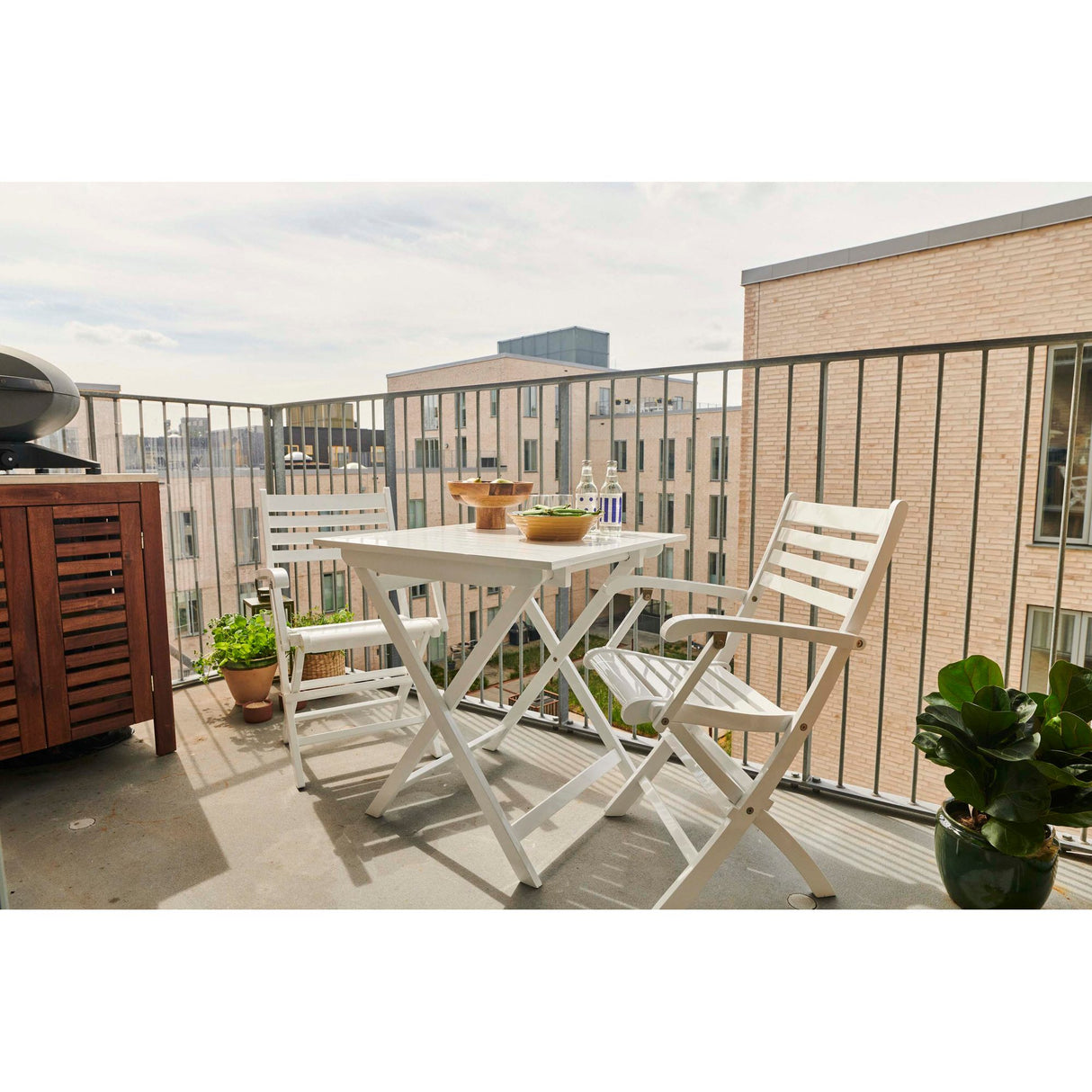 York 70x70 cm Klaffbord Vit