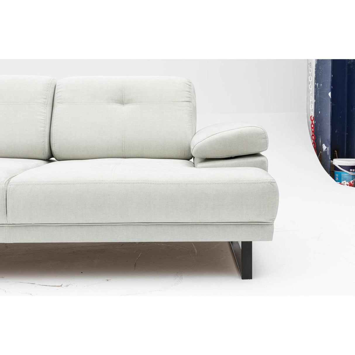 Kingston (199 x 99 x 83 cm) 2-sits bäddsoffa Vit