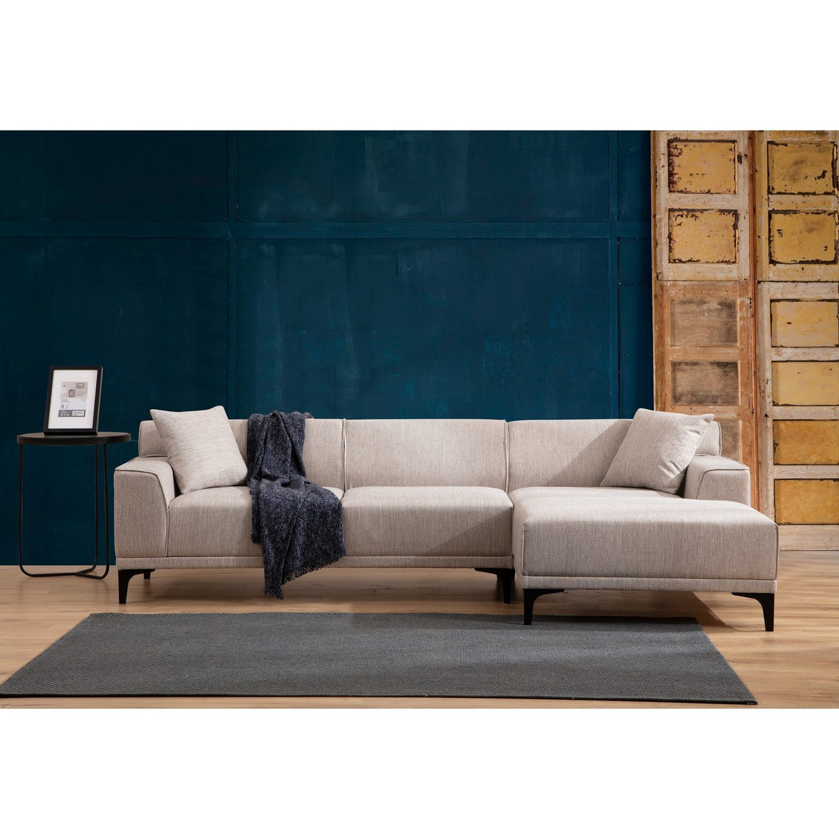 Tbilisi Corner (165 x 90 x 110 cm) Hörnsoffa Vit, Höger