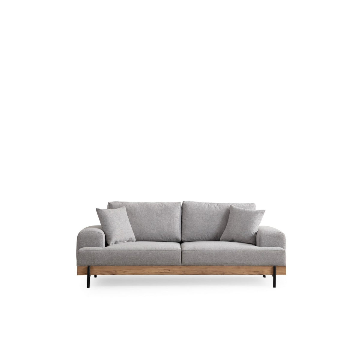 Eti Oak 3-sits (220 x 98 x 78 cm) 3-sitssoffa Grå