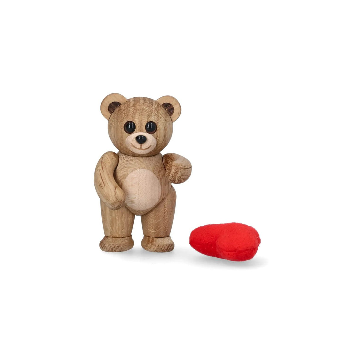 Squeeze Teddybjörn med Hjärta Ek Dekoration 8 cm