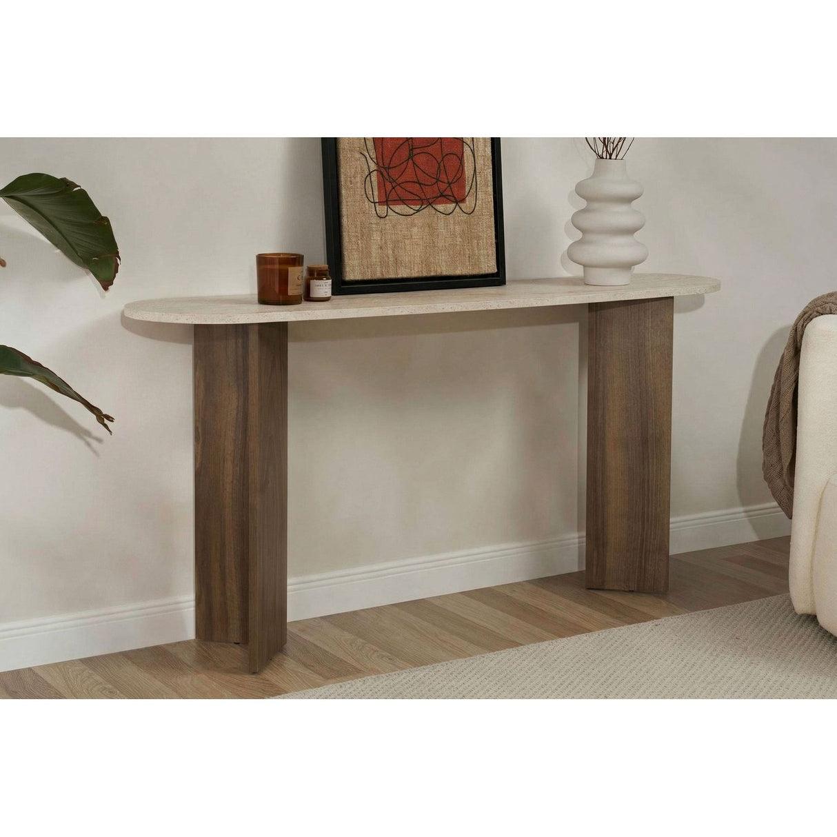 Cartagena (150 x 75 x 35 cm) Travertinvalnöt Sideboard