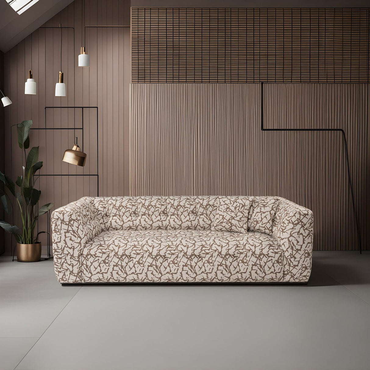 Bamako (235 x 100 x 72 cm) 3-sitssoffa Tan