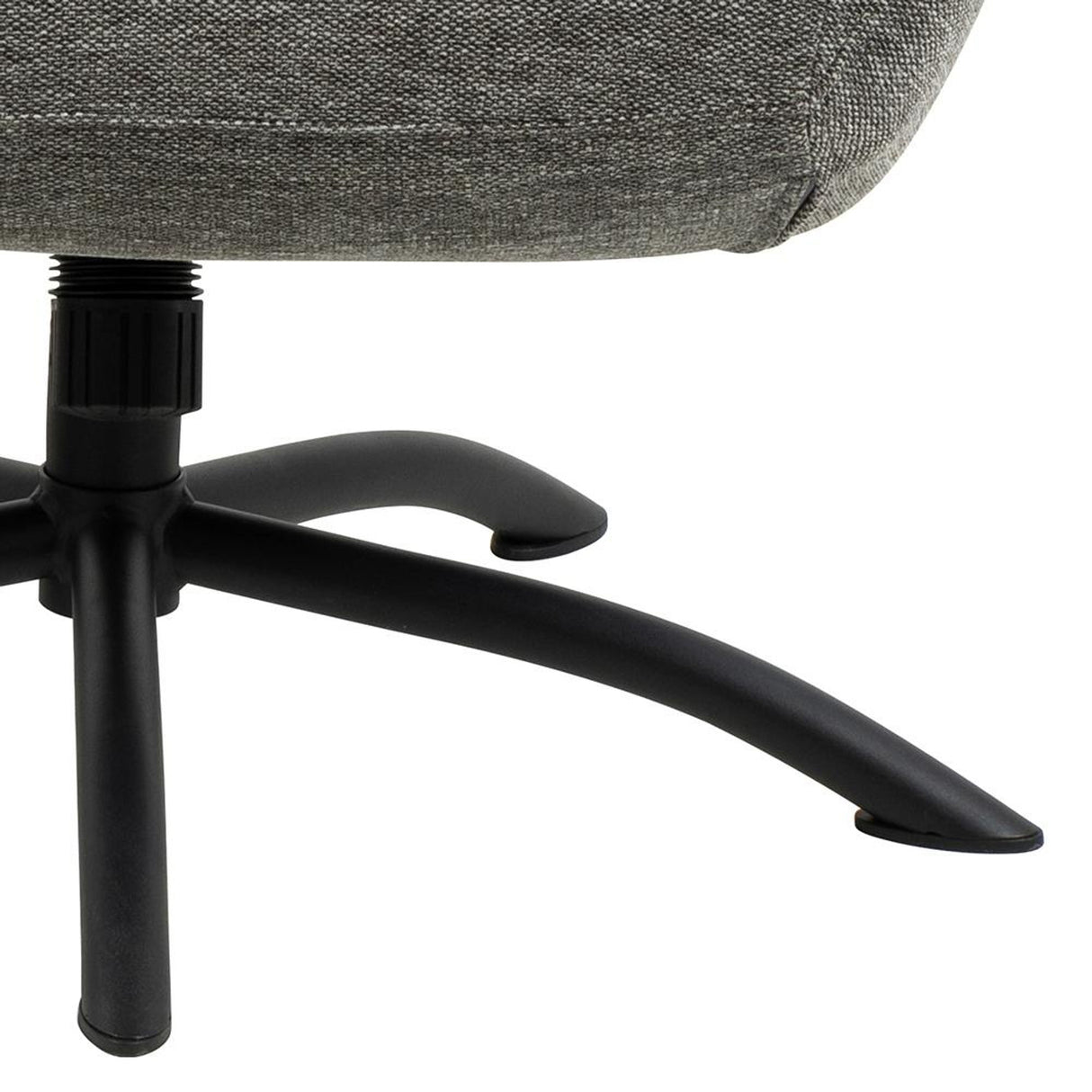 Niort Fåtölj med fotpall Skyland tyg Antracit