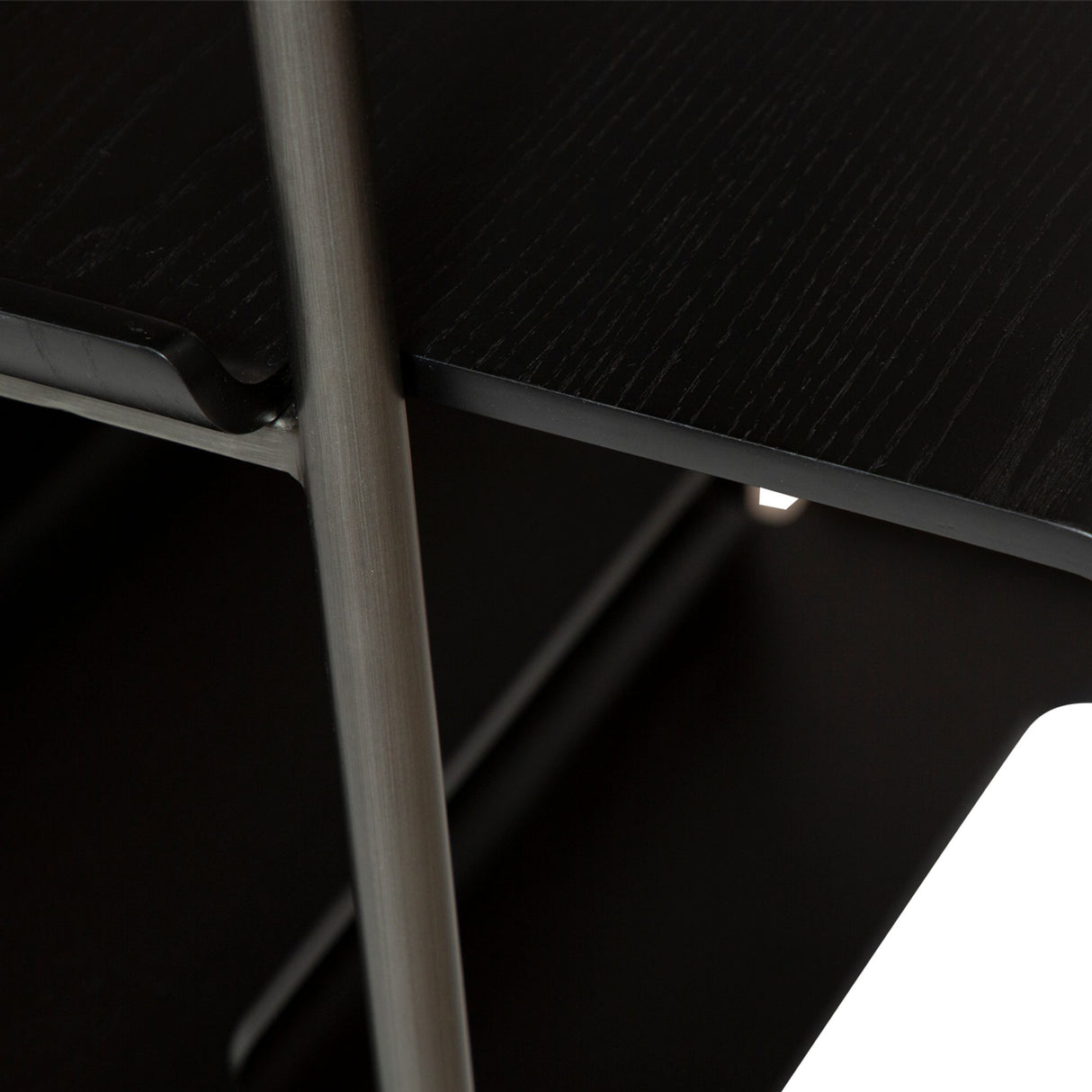 Friyay set om 6 med skrivbord Hylla Black Ash