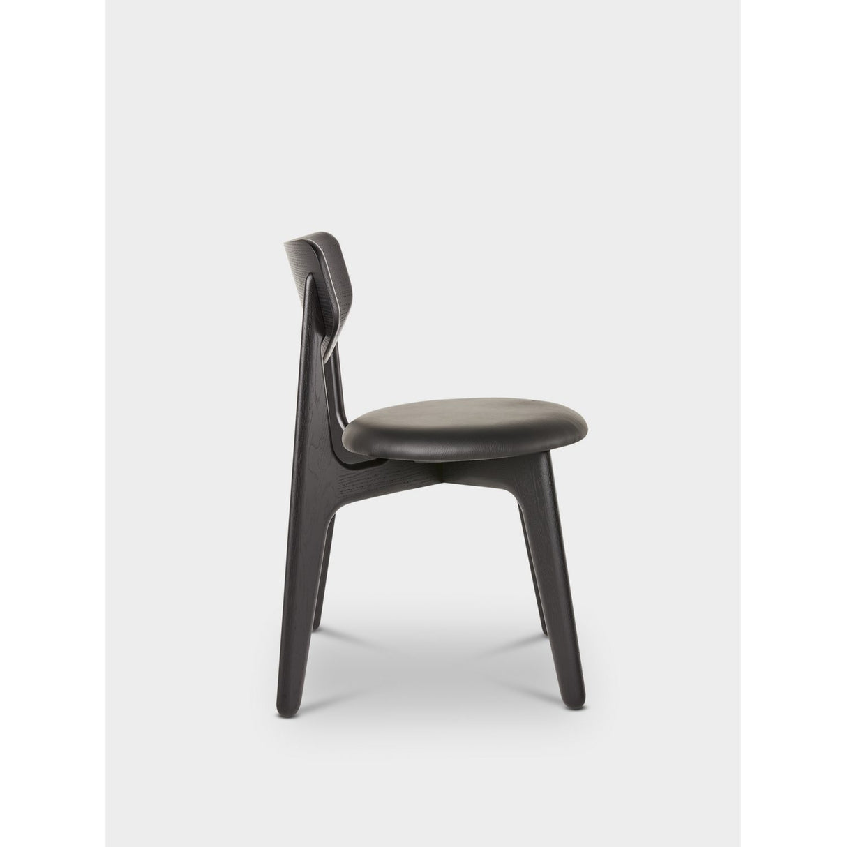 Slab Matstol Upholstered Black