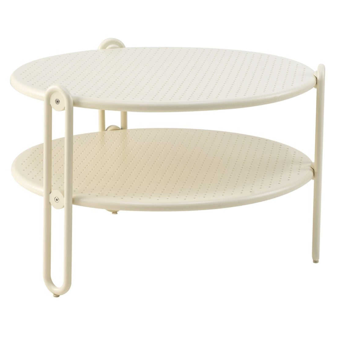 Blixt Soffbord ⌀65 cm Pearl White