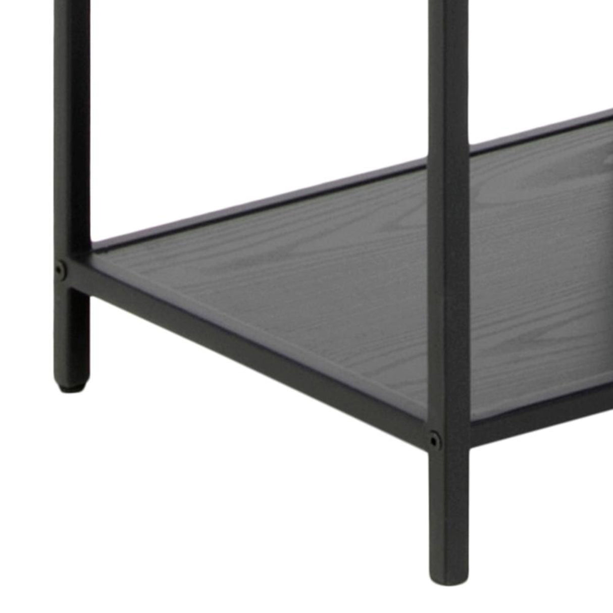 Notting Hill Bokhylla Asymmetrisk 185x77x35 cm Svart Ask