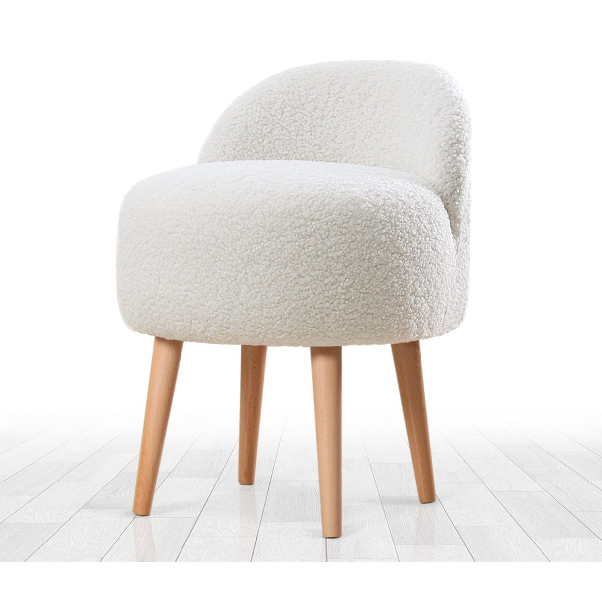 Suva (46 x 64 x 46 cm) Sittpuff Vit