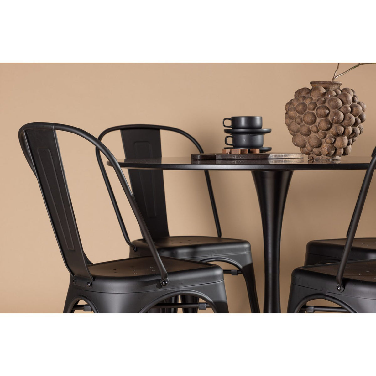 Glade, Tempe Rund matgrupp Svart, Svart, ⌀100