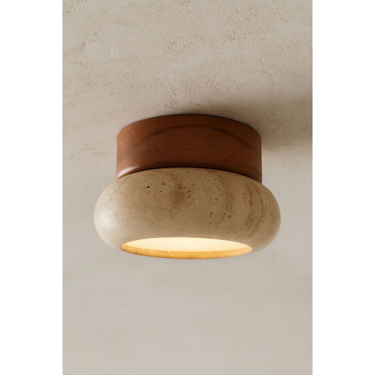 Skopje-S (H 9 cm) Ek beige Vägglampa