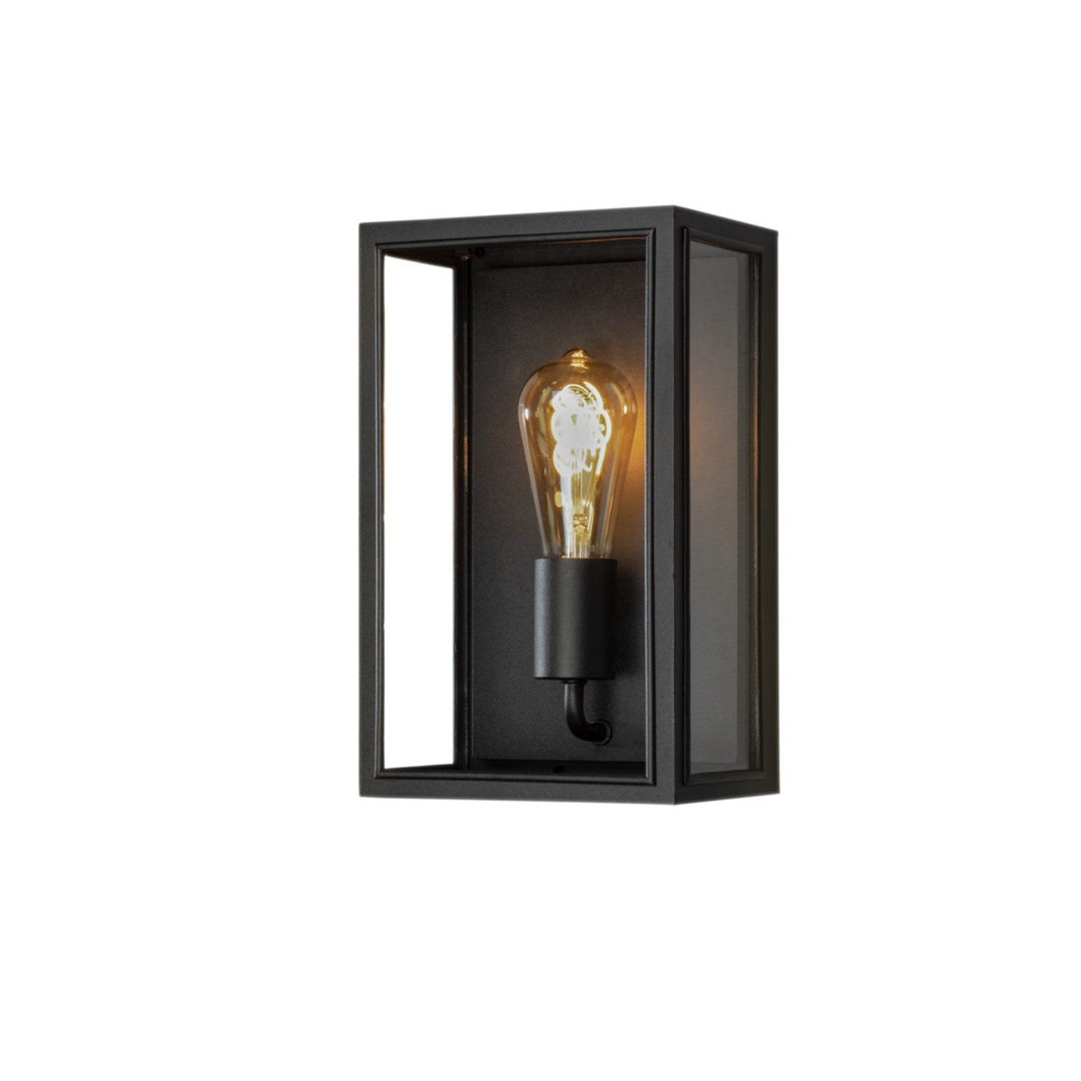 Carpi E27 Vägglampa Ute Svart/Klar, Medium (18 cm)