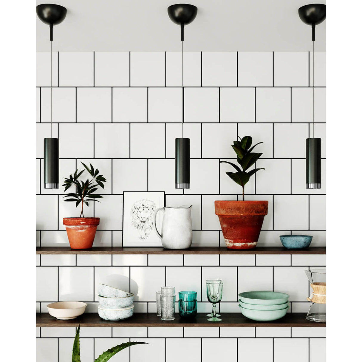 Puls Takpendel Svart Matt