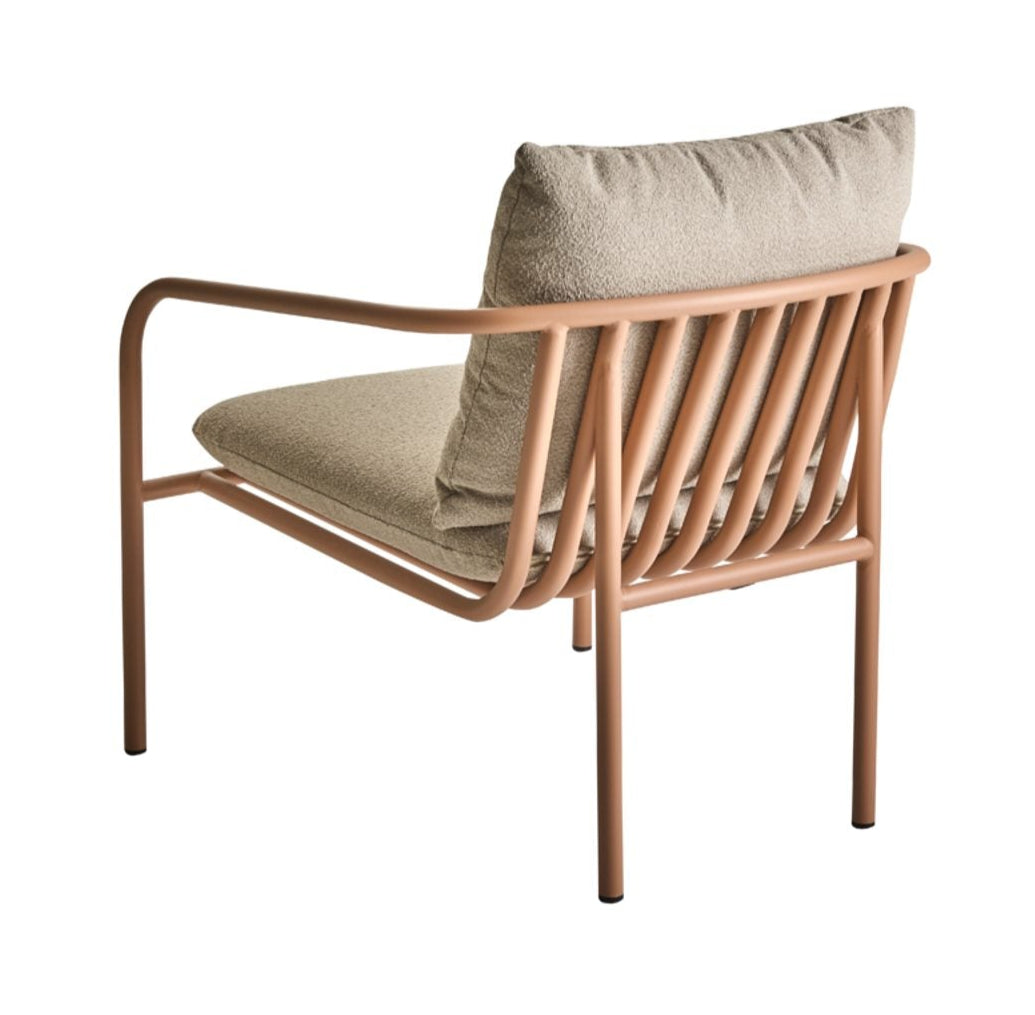 Bendt Utefåtölj Peach/Teddy Beige