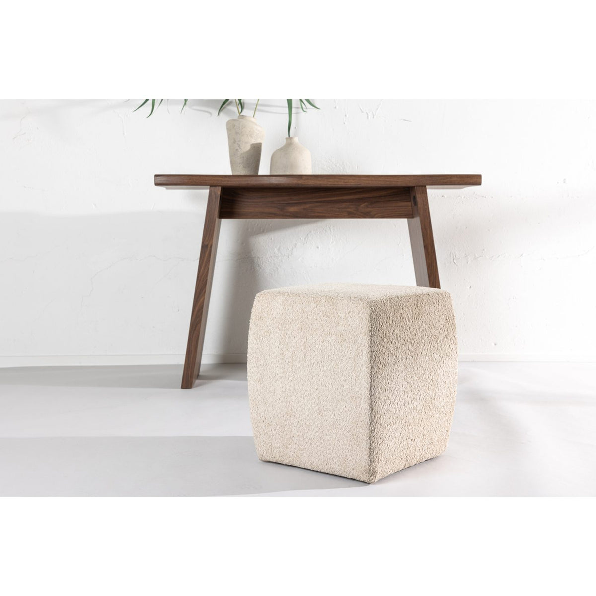 Neapel Puff Beige, 40 x 40 x 45