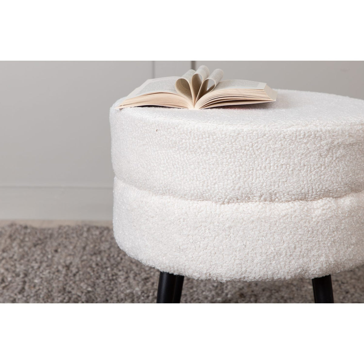 Pot Puff Svart, Polyester teddy