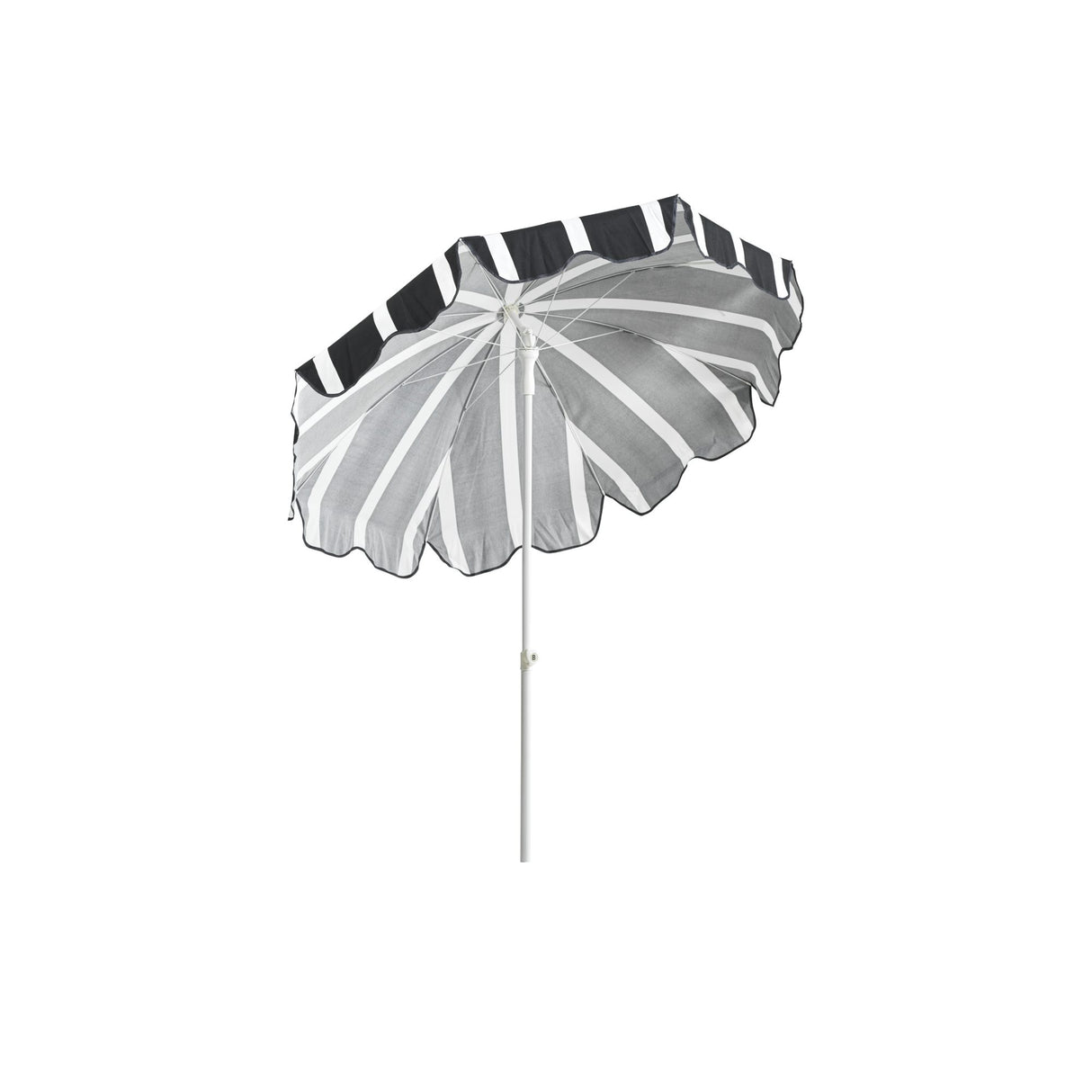 Follina Strandparasoll 180x203 cm Svart/Vit