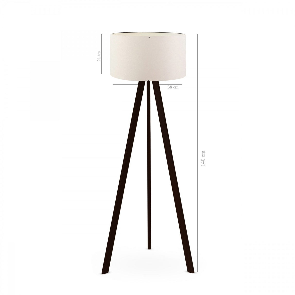 Hobart (21 x 38 cm) Creme Golvlampa