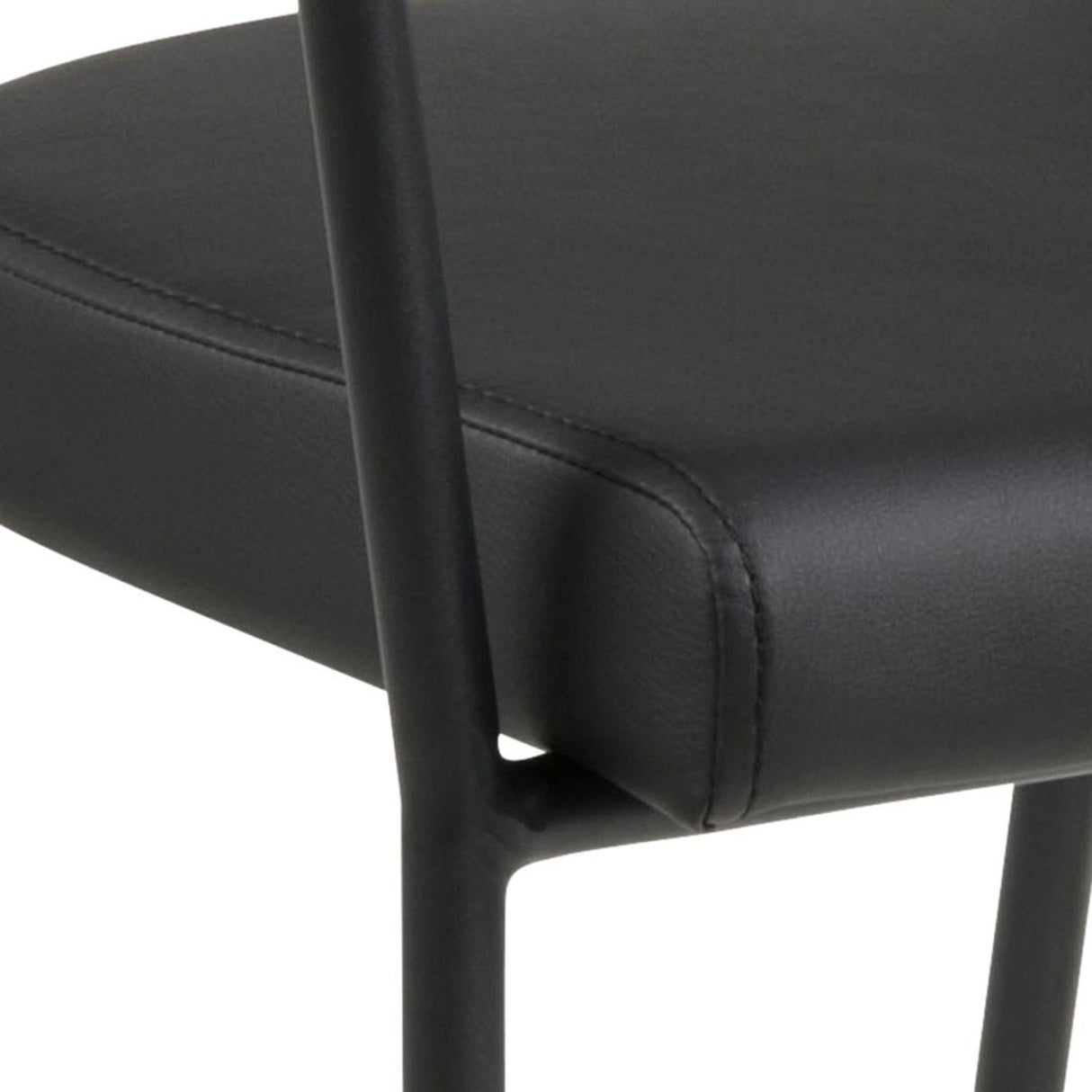 Henri Karmstol PU Svart