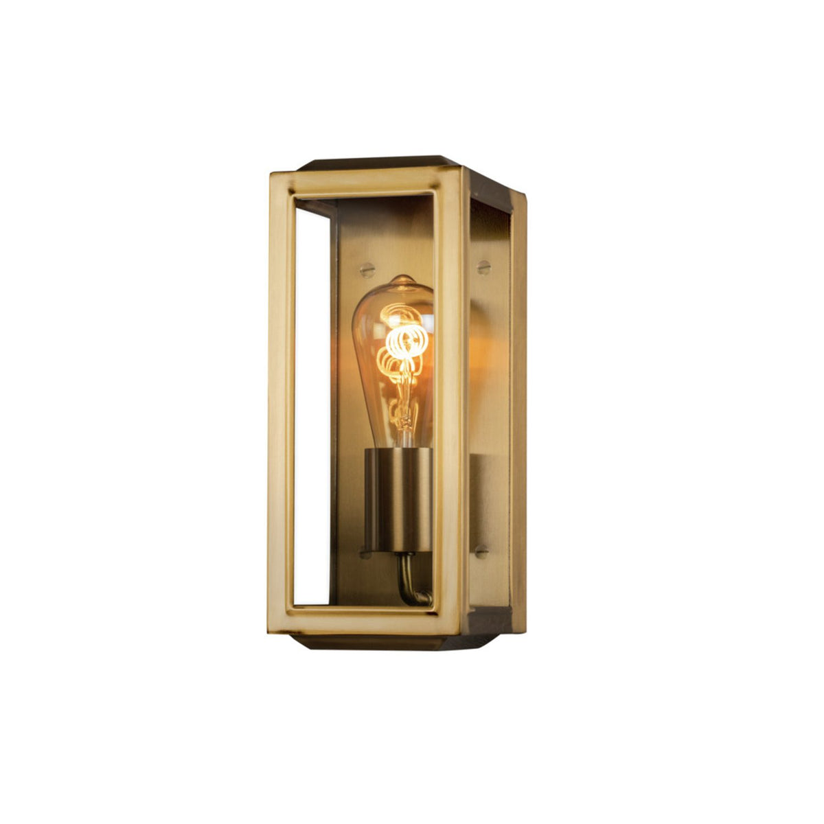 Carpi E27 Vägglampa Ute Mässing, Liten (12.5 cm)