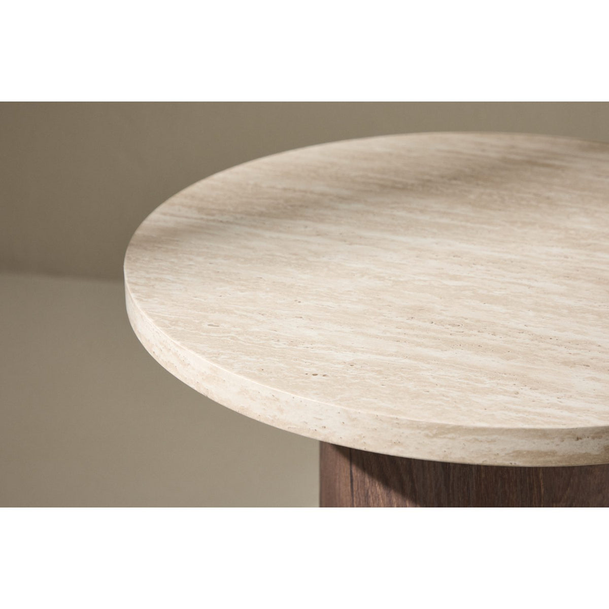 Megg Soffbord Beige, ⌀50