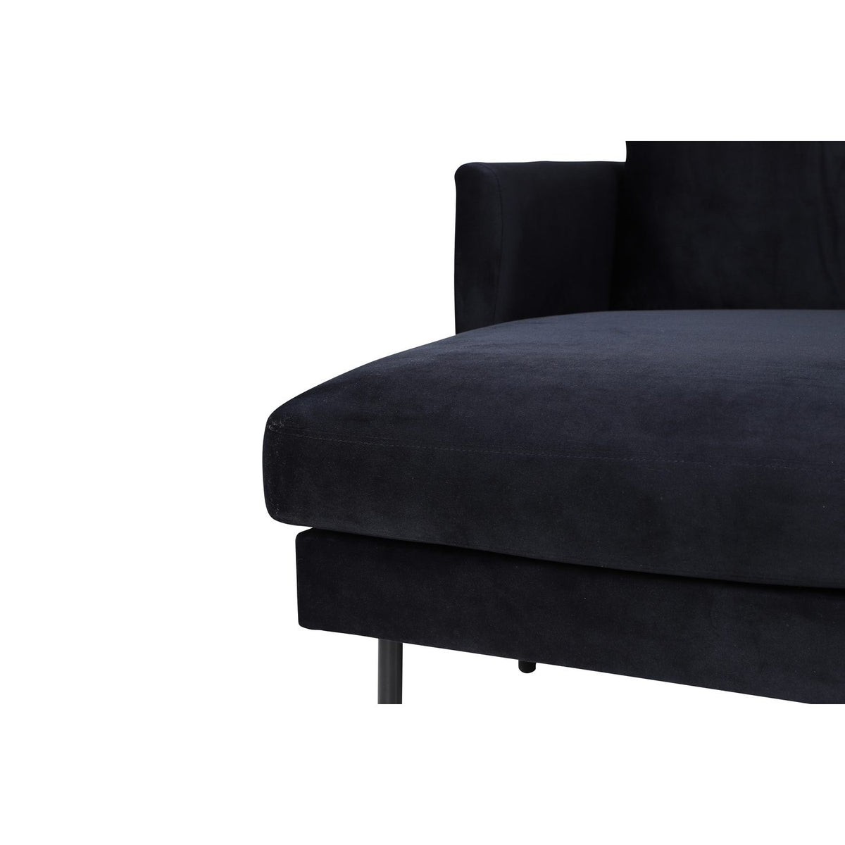 Zoom Schäslongsoffa Svart