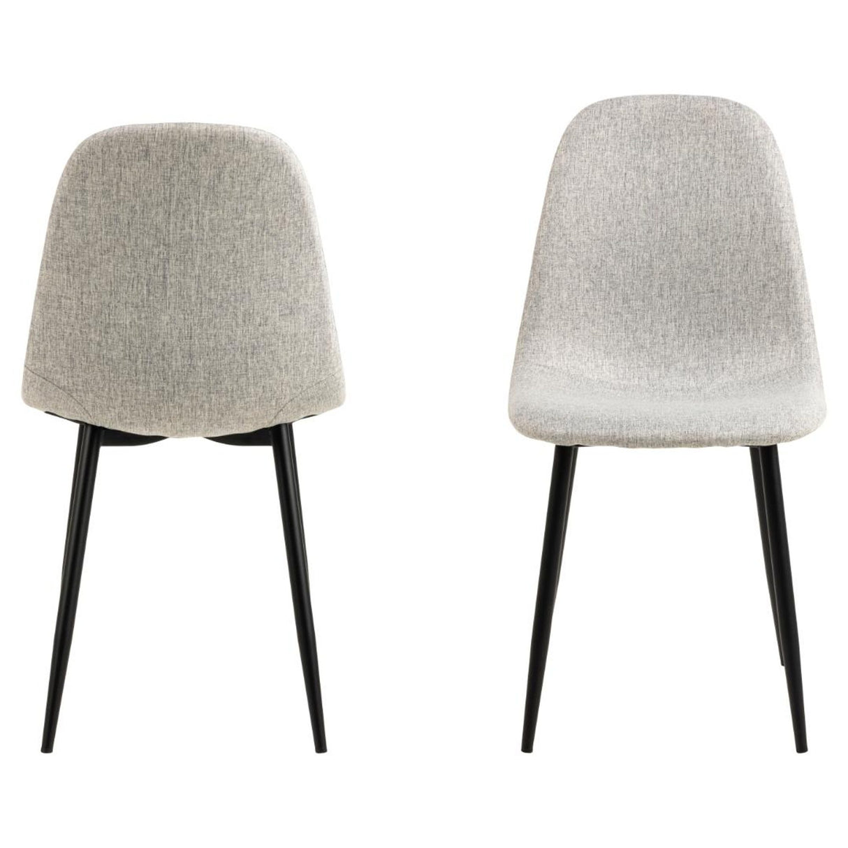 Nicole Matstol Nesia tyg Ljusgrå/Svart