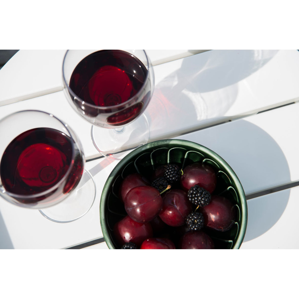 Tennessee Utesidobord Ø50 cm Vit