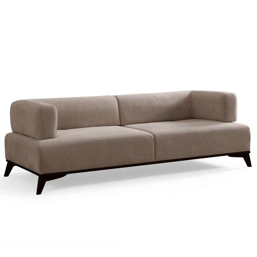 Atom 3-sits soffa Kräm / Svart