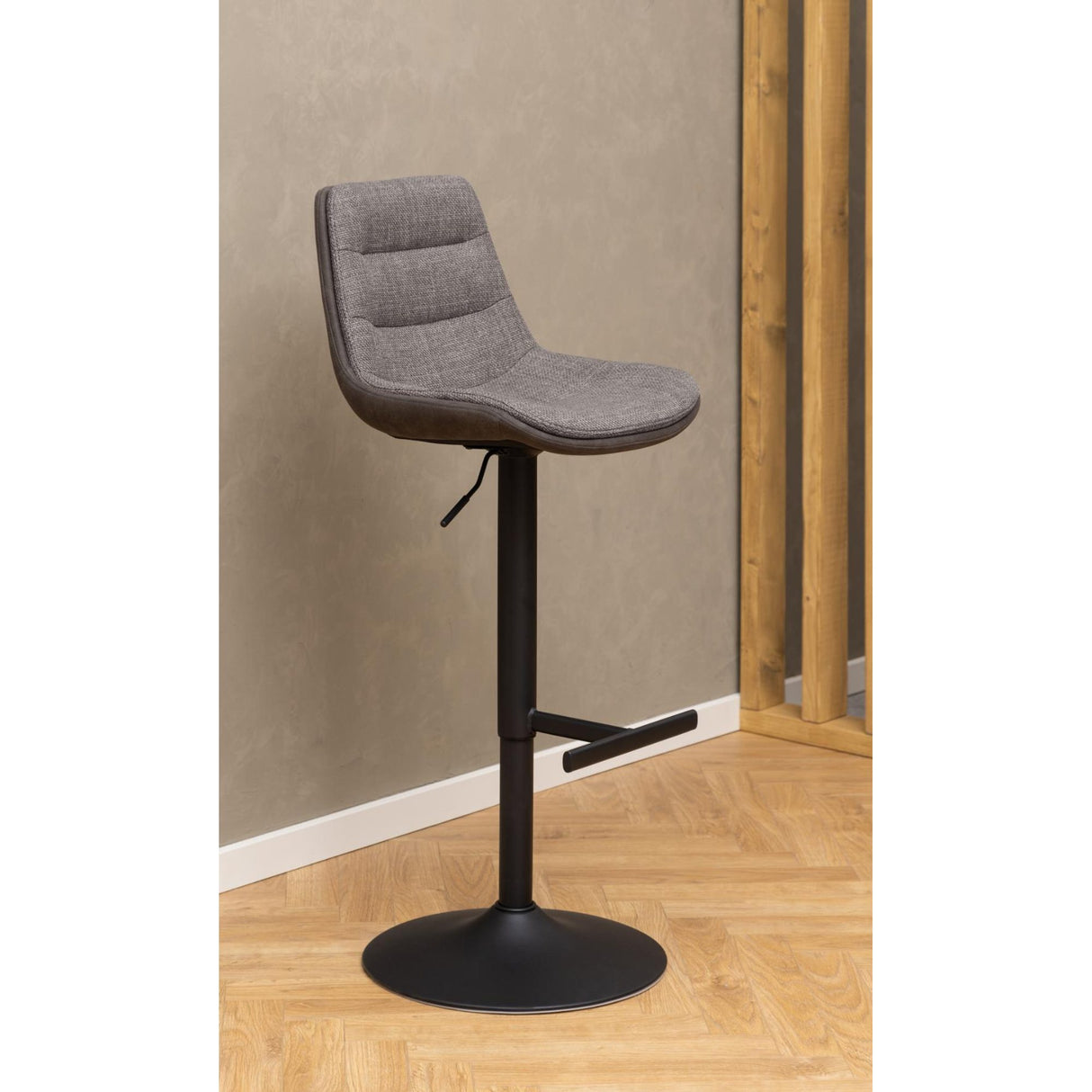 Yarra Barstol Basel tyg Ljusgrå-Brun/Antracit