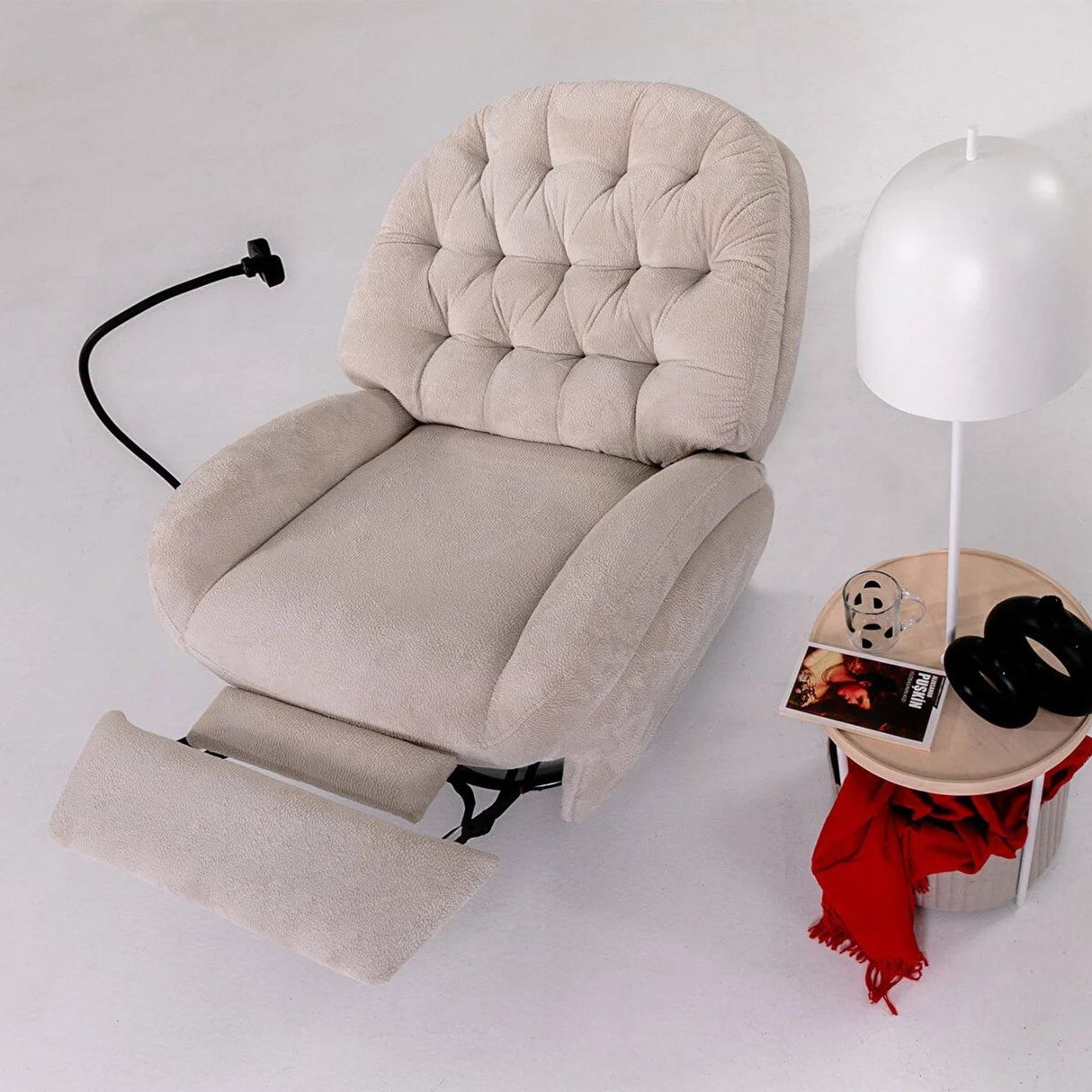 Ellie Electric Reclinerfåtölj Kräm