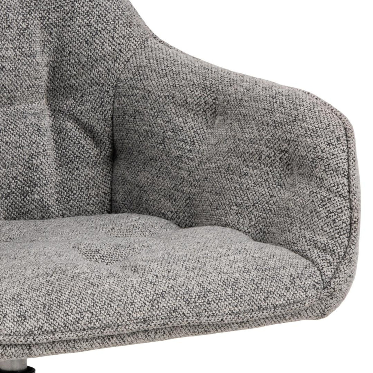 Toulon Karmstol Snurr Monza tyg Grå