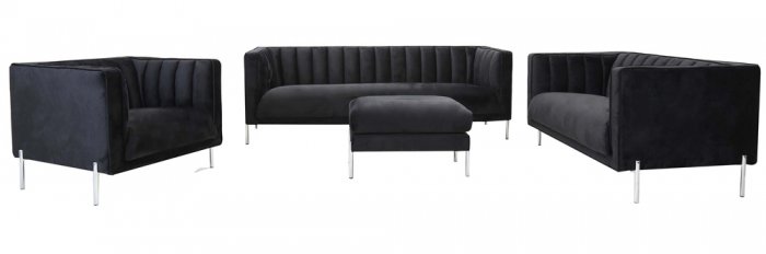 Esther Fåtölj Svart Sammet