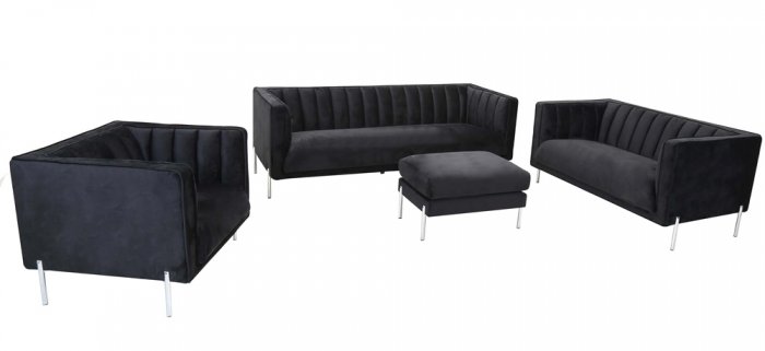 Esther Fåtölj Svart Sammet