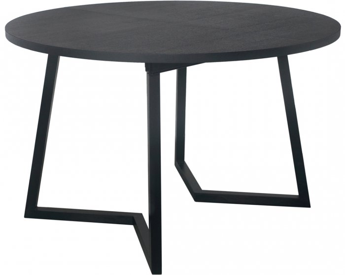 Röa Matbord Runt 120-200cm Svart