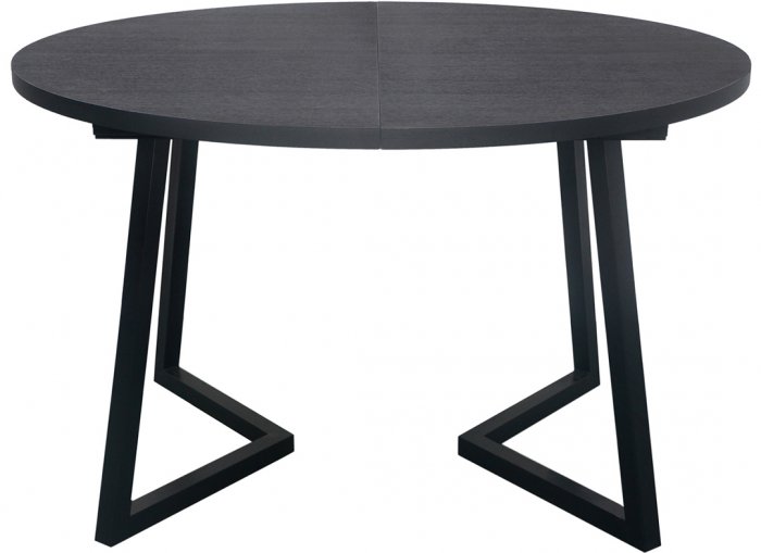 Röa Matbord Runt 120-200cm Svart