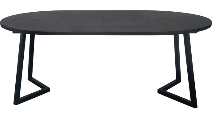 Röa Matbord Runt 120-200cm Svart