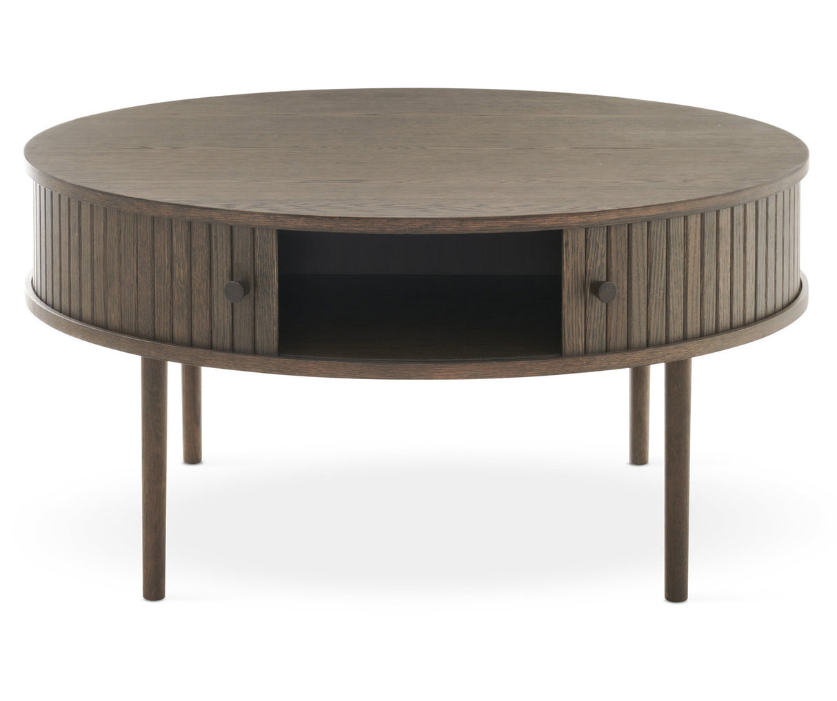 Nilo Soffbord Rund 90 cm Brun Ek