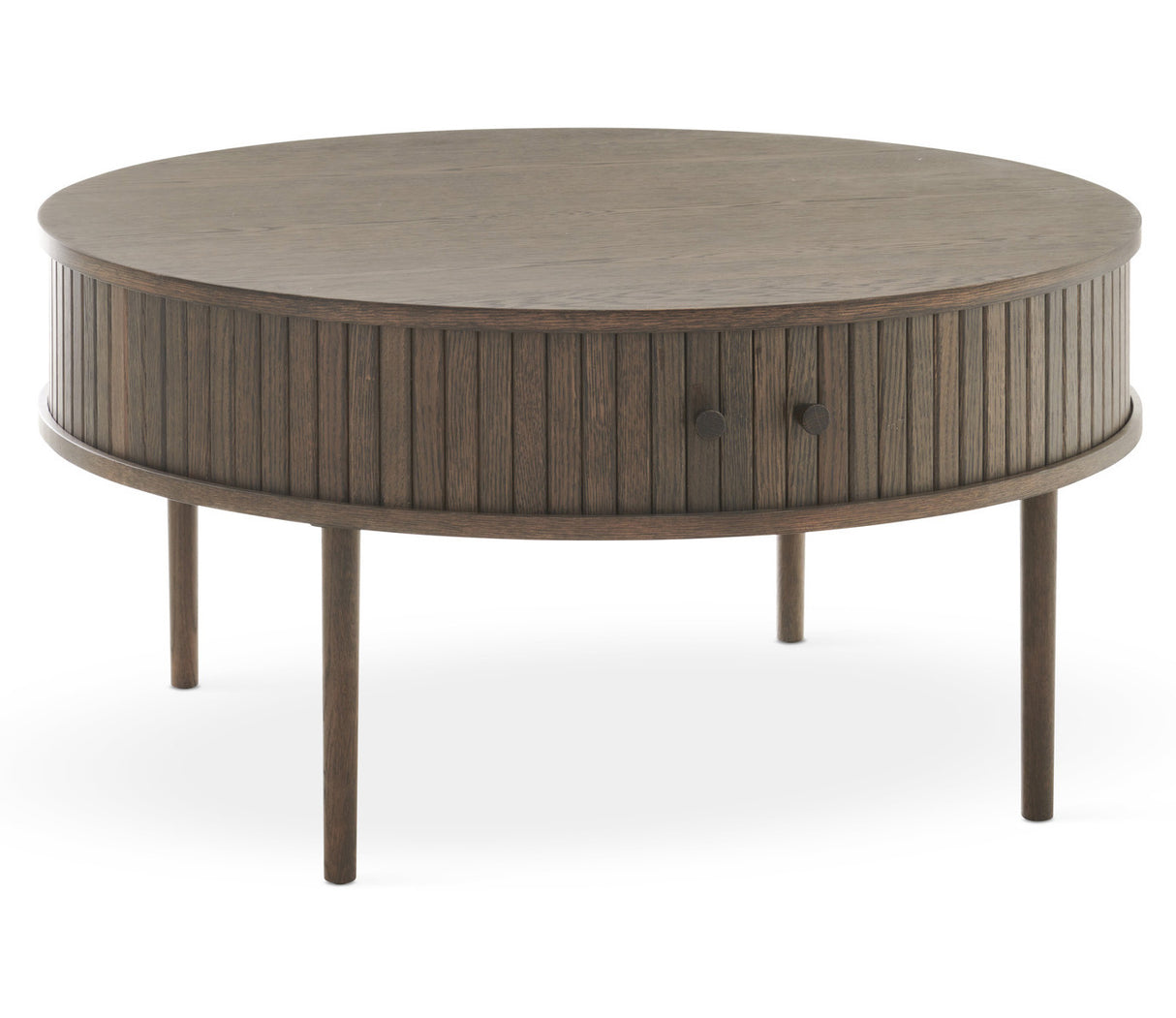 Nilo Soffbord Rund 90 cm Brun Ek