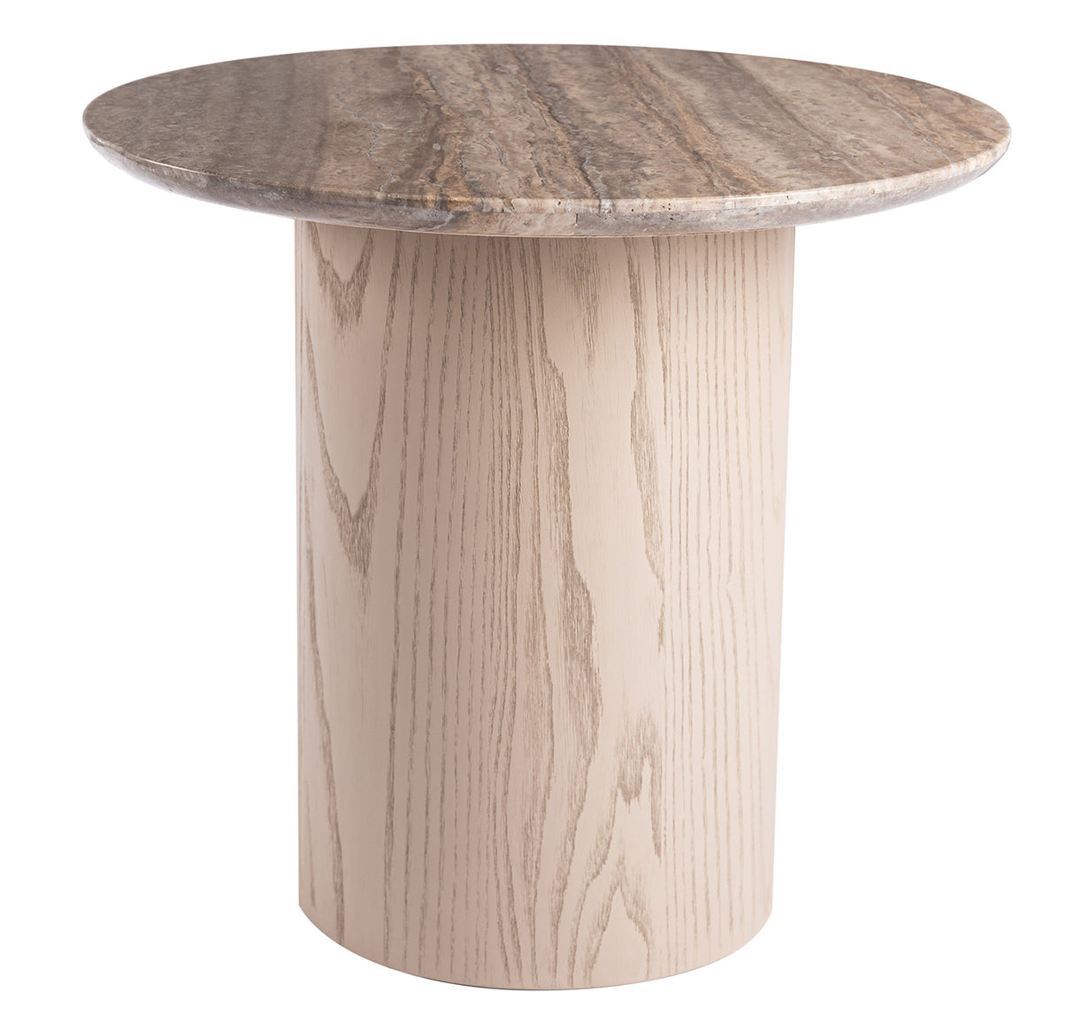 Zero Sidobord 55 cm Travertin