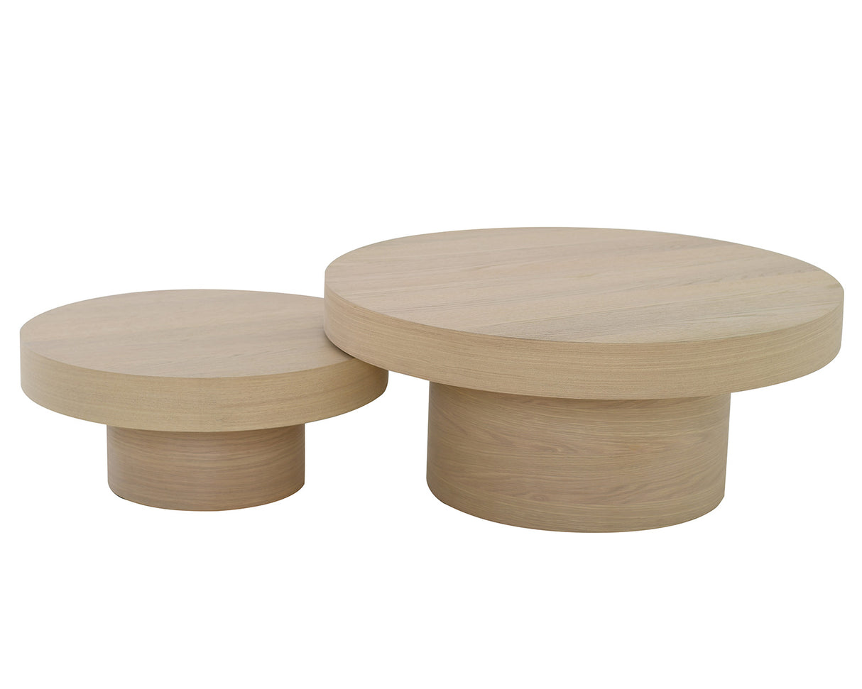 Lynor Soffbord 98 cm Vitpigmenterad Ek