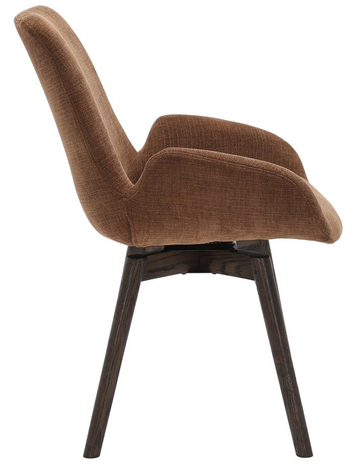 Axis Matstol med snurr Brun Ek / Rost