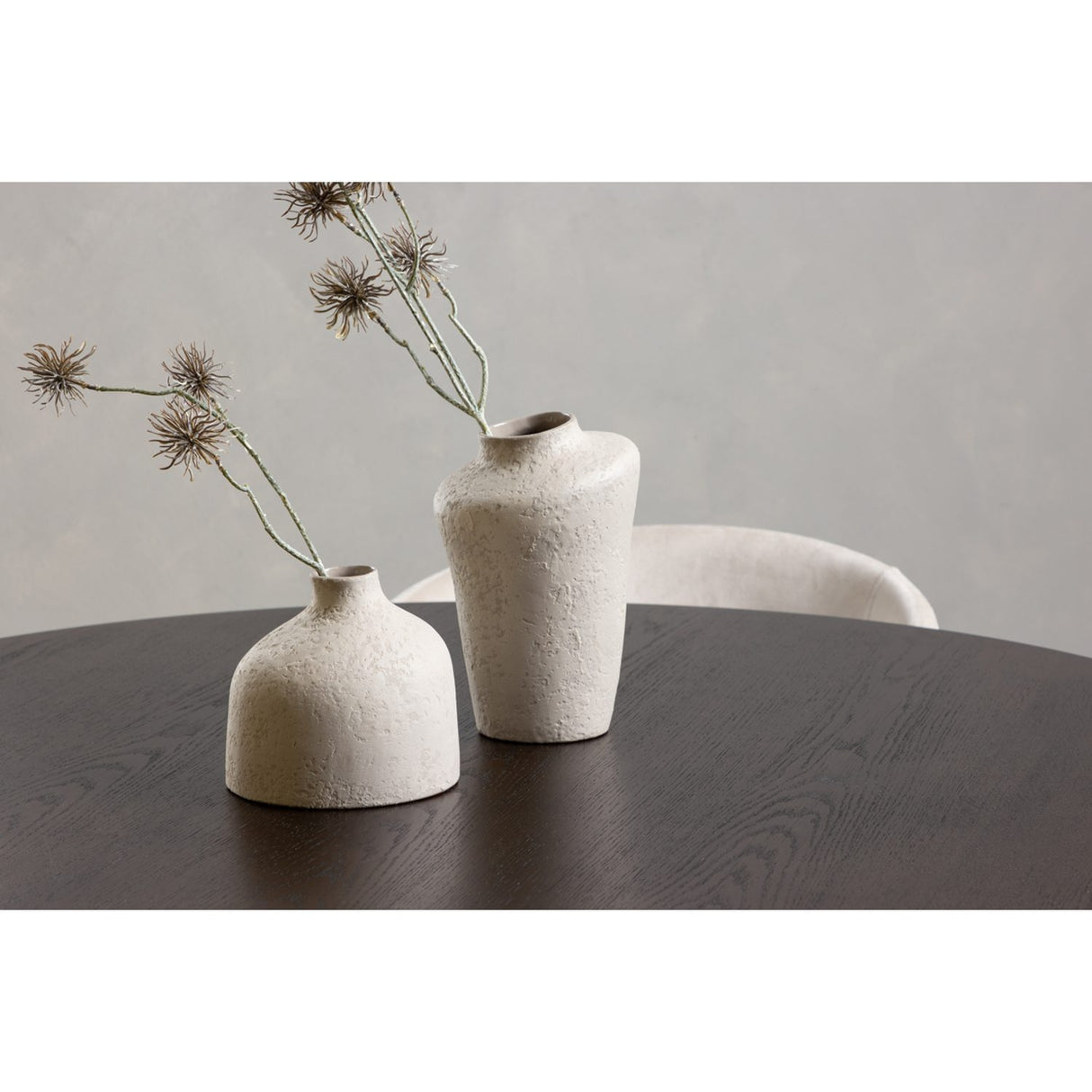 Stone, Berit Rund matgrupp Beige, Svart, Svart, Mocka, ⌀120