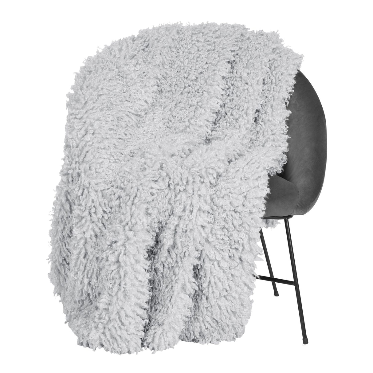 Wooly Pläd Silver