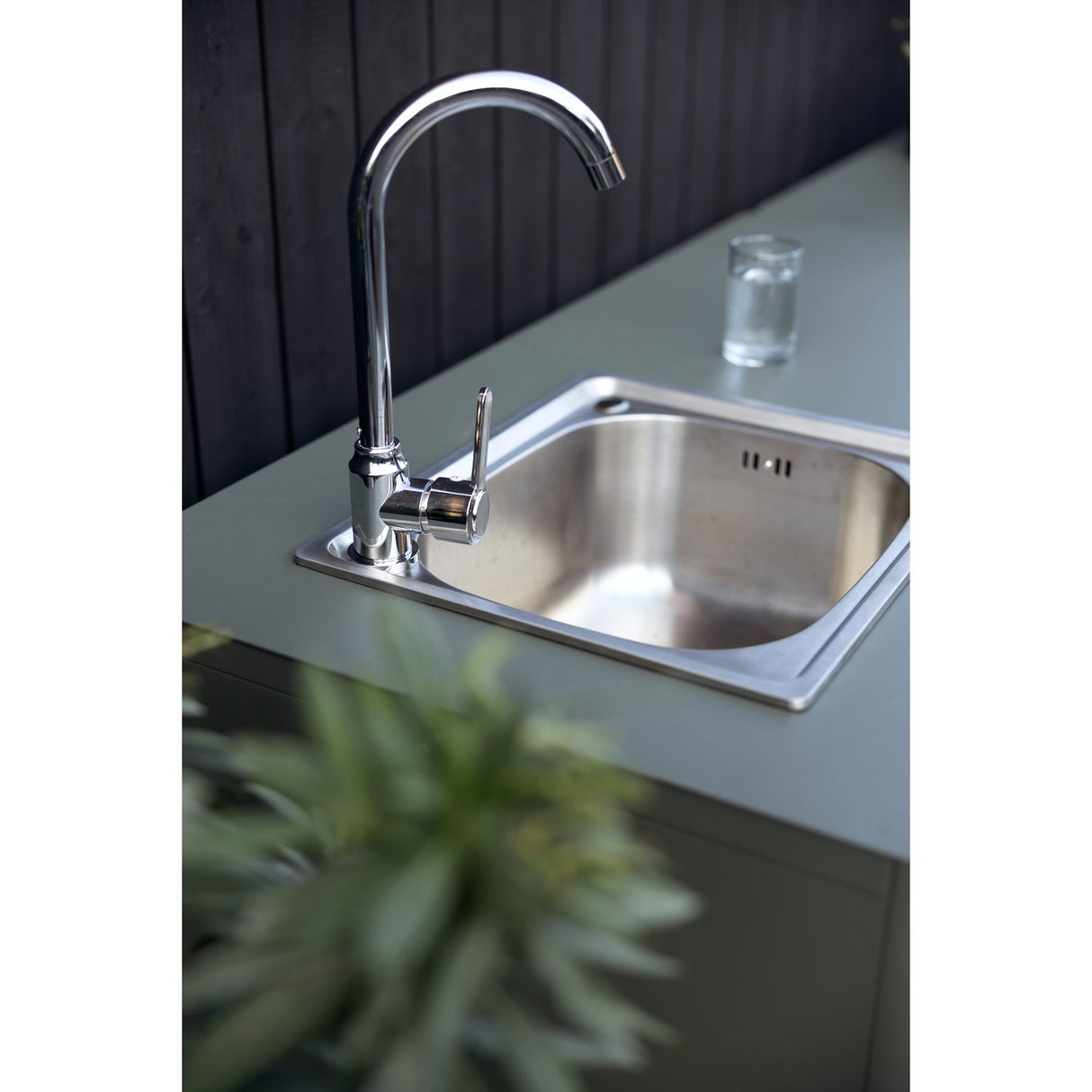 Kelia Utekök Med diskbänk & kran Nordic Green